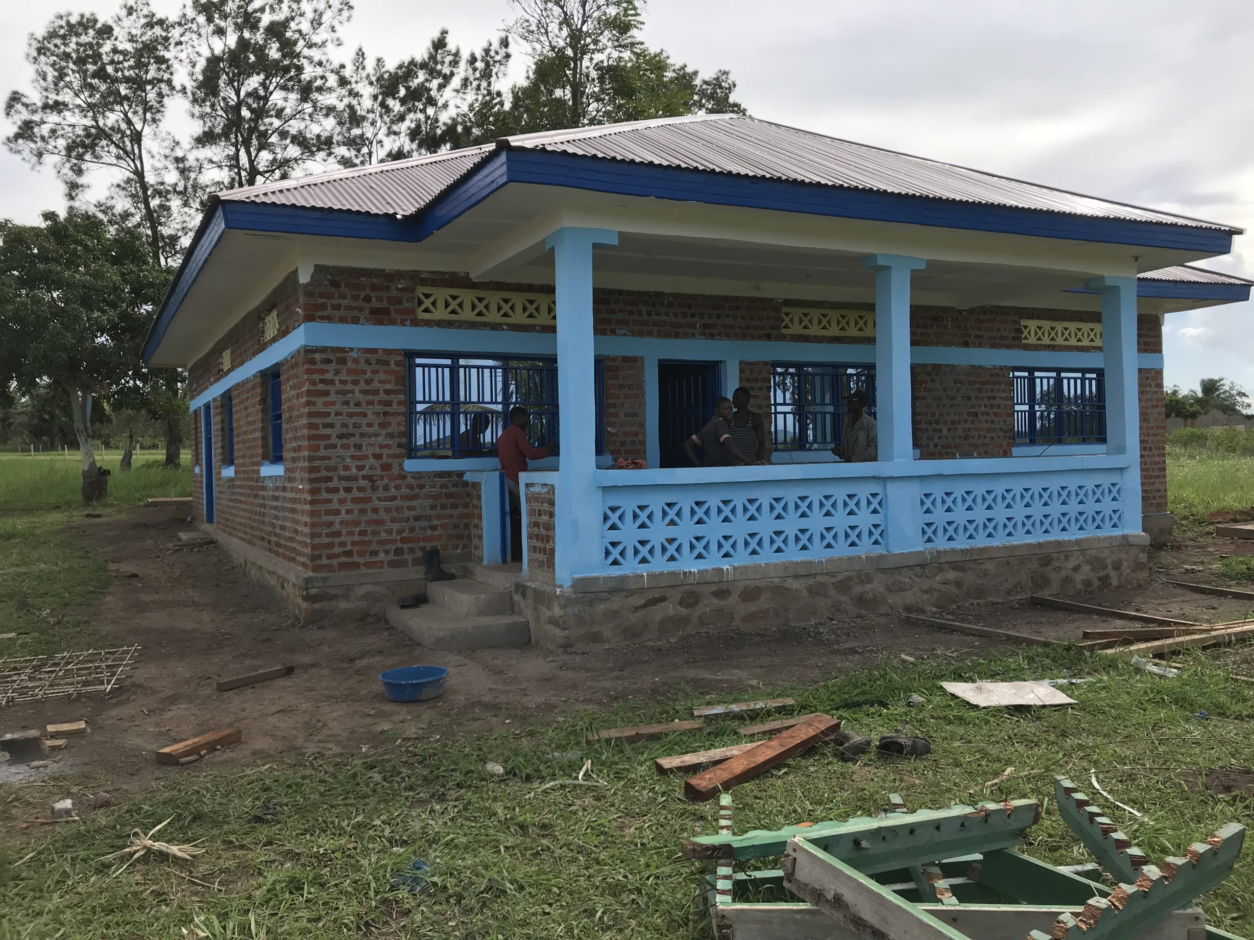 La première maison du Centre Jérémie en cours de réhabilitation.